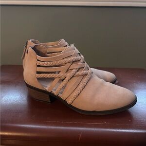 Strappy Ankle Booties with Low Heel